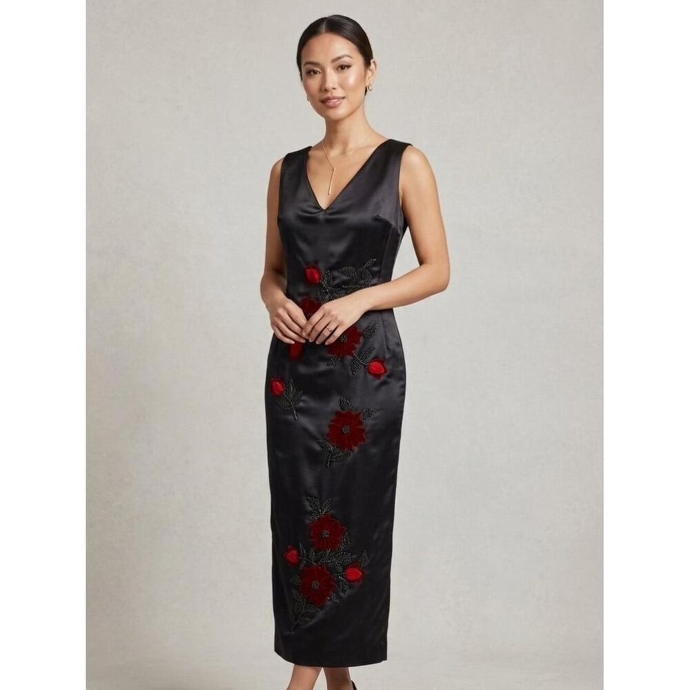 Unbranded Women's Black and Red Formal-dresses